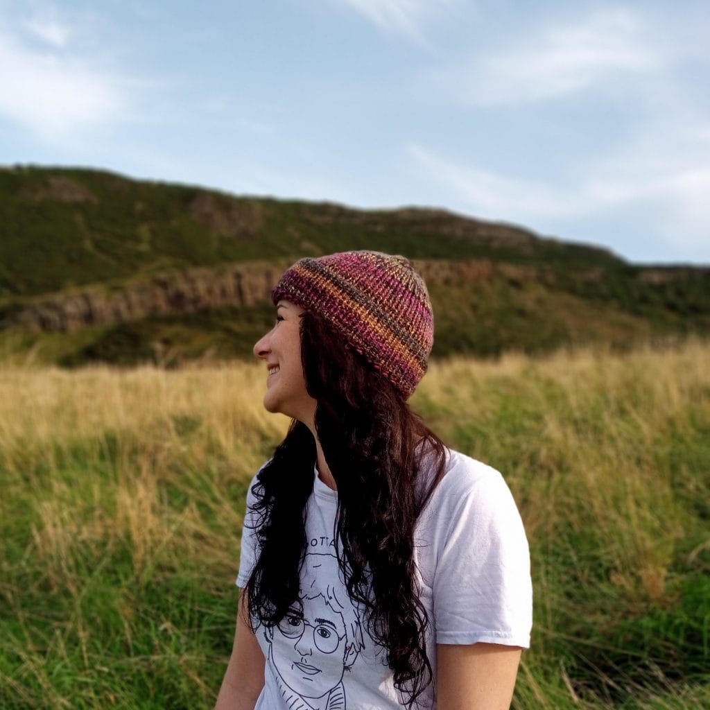 multicoloured beanie, Unisex, Handmade in Edinburgh Scotland – Lelsloom