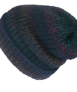 Blue grunge beanie, unisex, Handmade in Edinburgh Scotland – Lelsloom